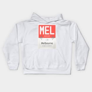 Melbourne MEL airport Kids Hoodie